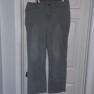 No brand grayish-green Jeans size 18